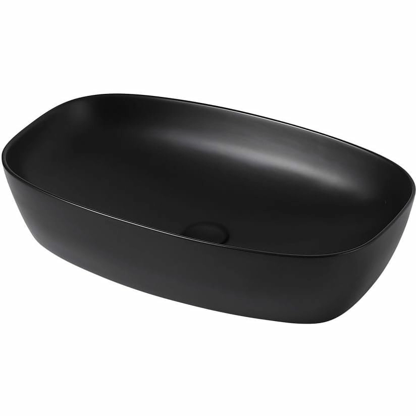 Раковина накладная Abber Rechteck 60.5x39 AC2206MB черная матовая