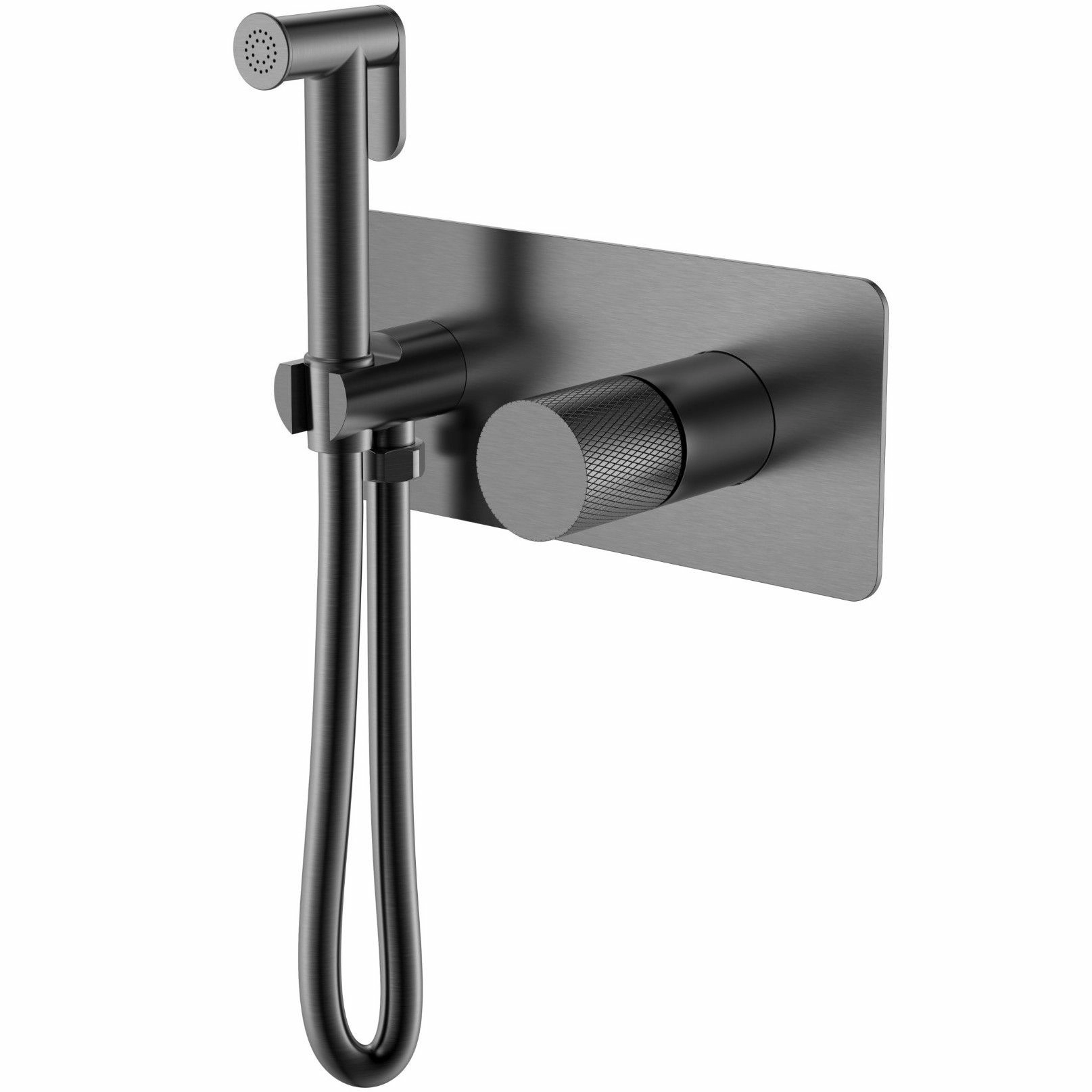 Смеситель гигиенический Boheme Stick Touch Gun Metall, 127-GM.2
