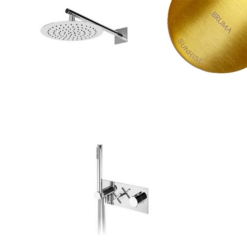 Душевой набор термостатический скрытого монтажа Bruma Hera 106 594 0SR Sunrise, 1065940SR