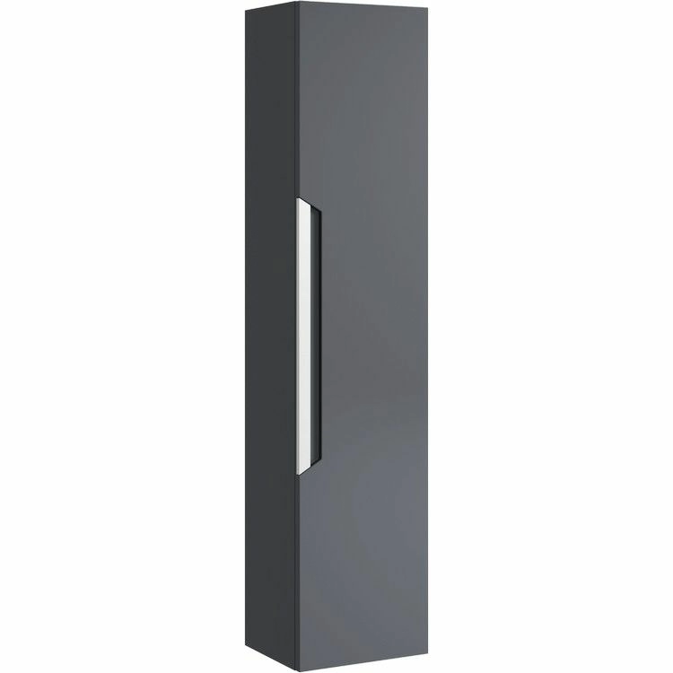 Пенал подвесной Aqwella Cube 30 серый, CUB0503GR