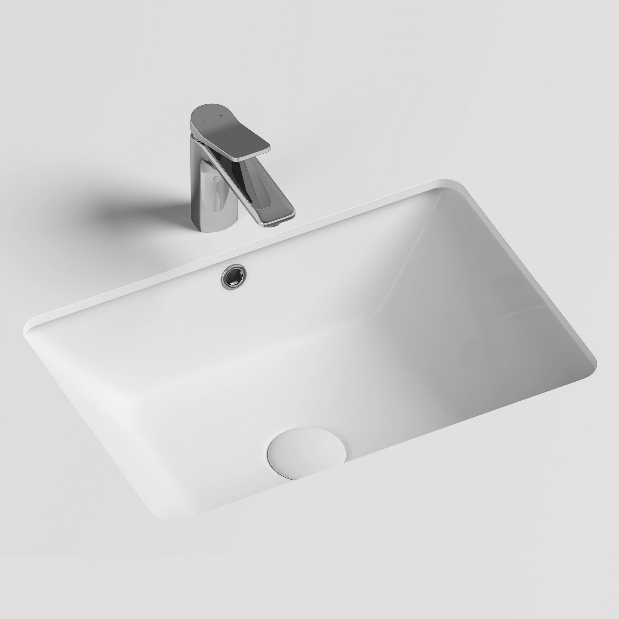 Умывальник прямоугольный встраиваемый под столешницу CeramicaNova Element 55.2x40, CN6045