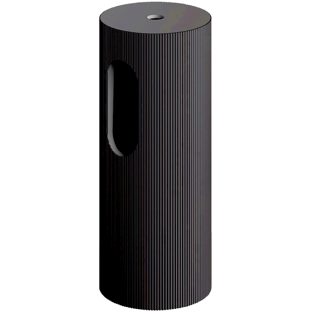 Пьедестал для раковины рифленый Boheme Corian Antracit, 801-Base-Rib-A