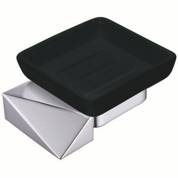 Мыльница настенная Boheme New Venturo Chrome/Black, 10313-CR-B