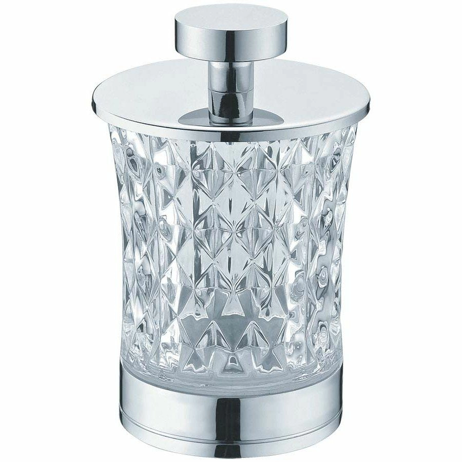 Стакан для ватных дисков Boheme Chrome, 10216