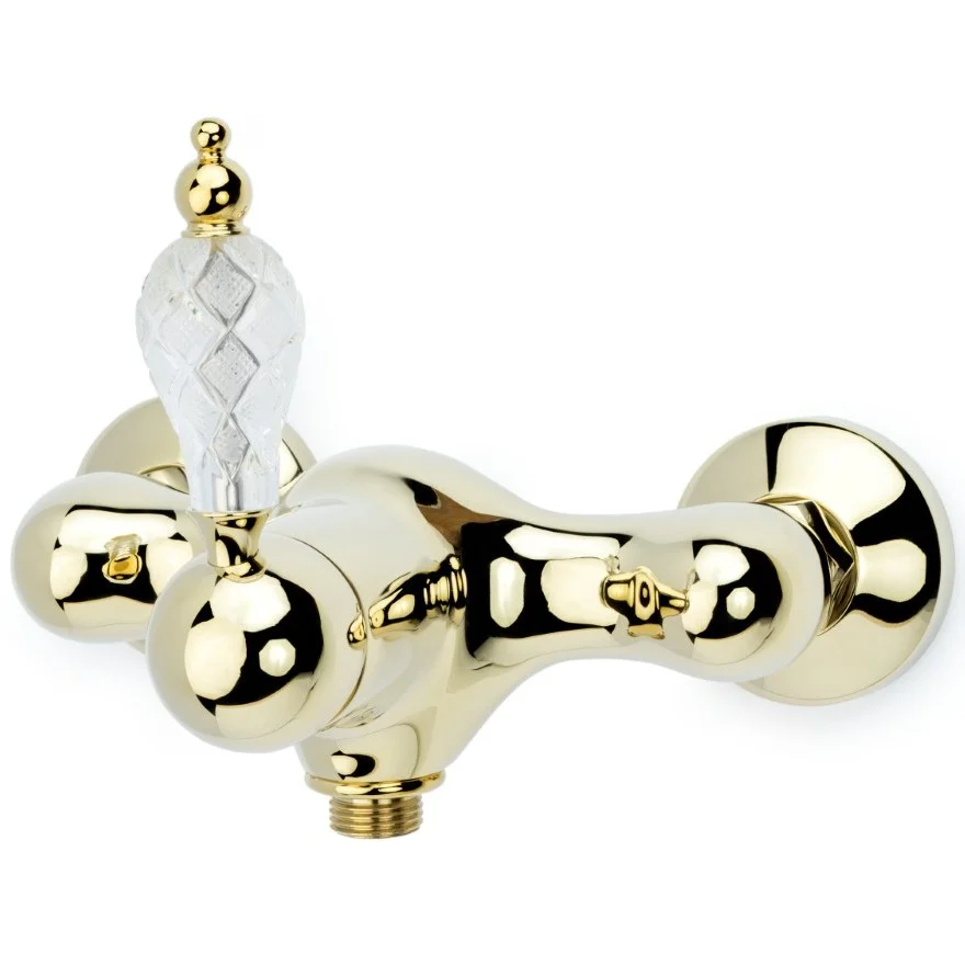 Смеситель для душа Boheme Crystal Gold, 284