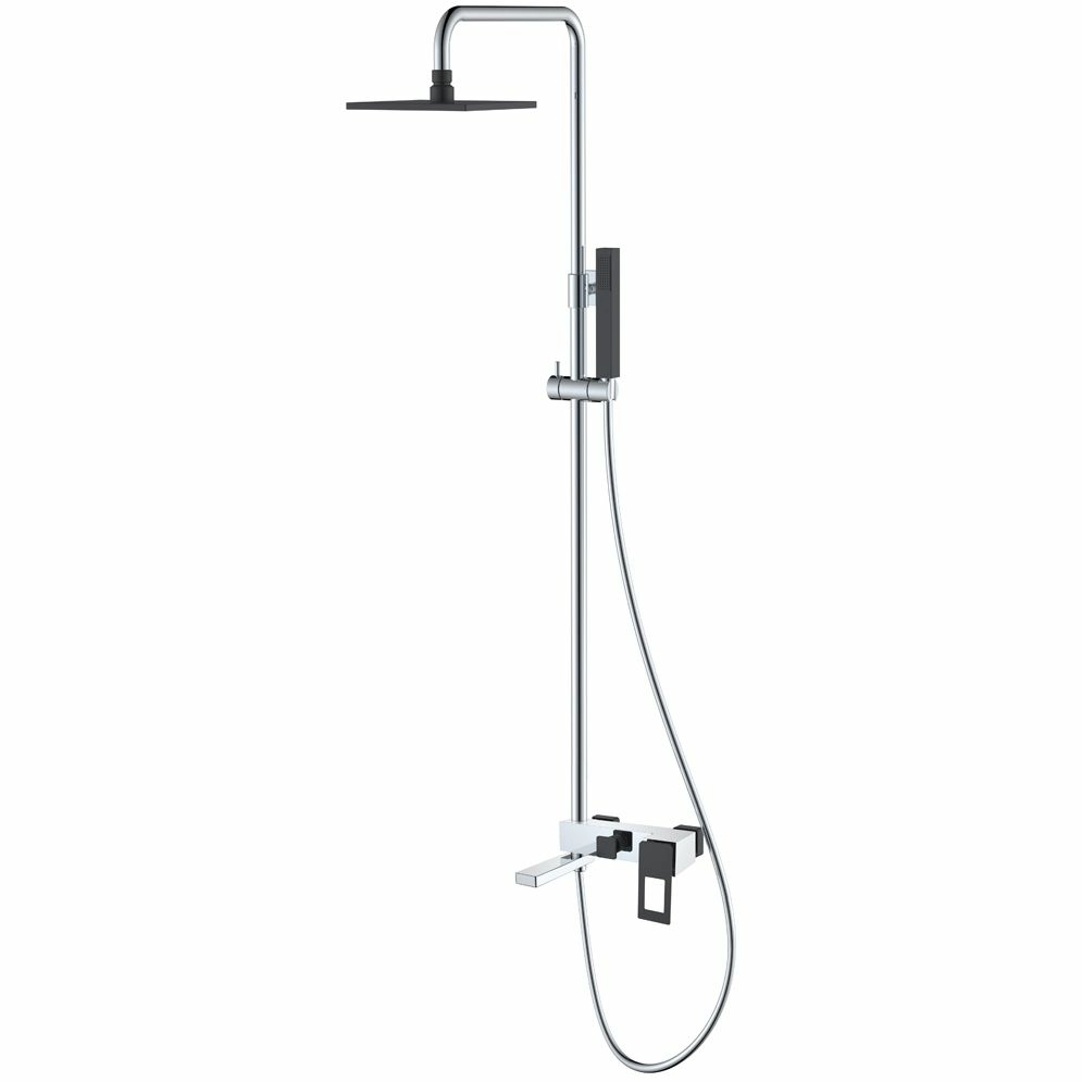 Стойка для душа Boheme Q Chrome/Black, 148-CRB