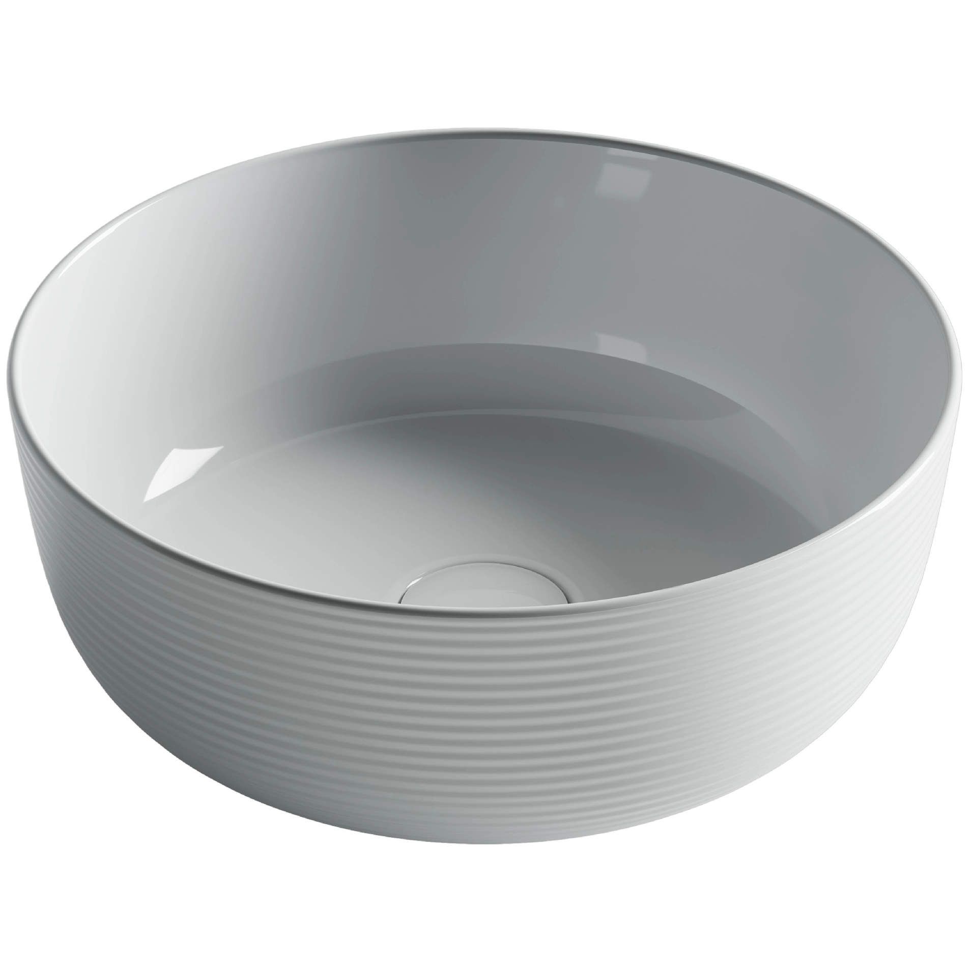Умывальник чаша накладная круглая CeramicaNova Element 35.6x35.6, CN6073