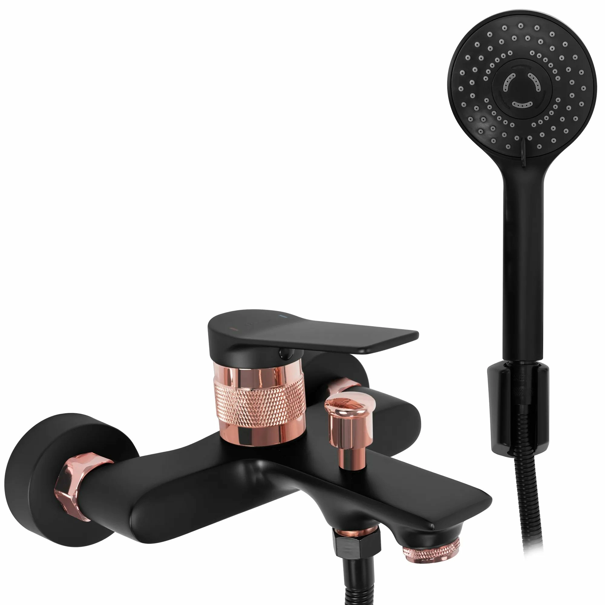 Смеситель для ванны Rea Viral Black/Rose Gold, REA-B2027