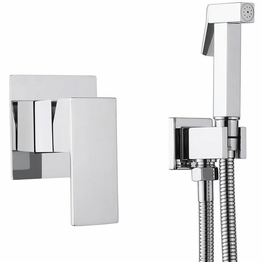 Смеситель с гигиеническим душем Abber Daheim хром, AF8225