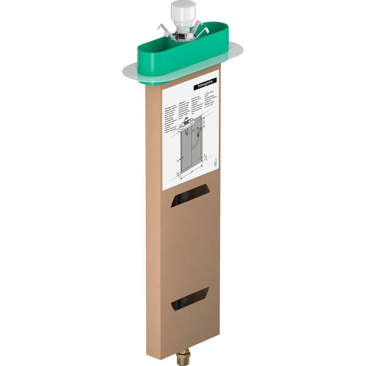 Скрытая часть Hansgrohe sBox для ванны монтаж на край, 13560180