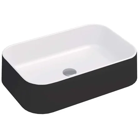 Раковина Good Door Solid Surface Тиас 60x40 черная, РВ00007