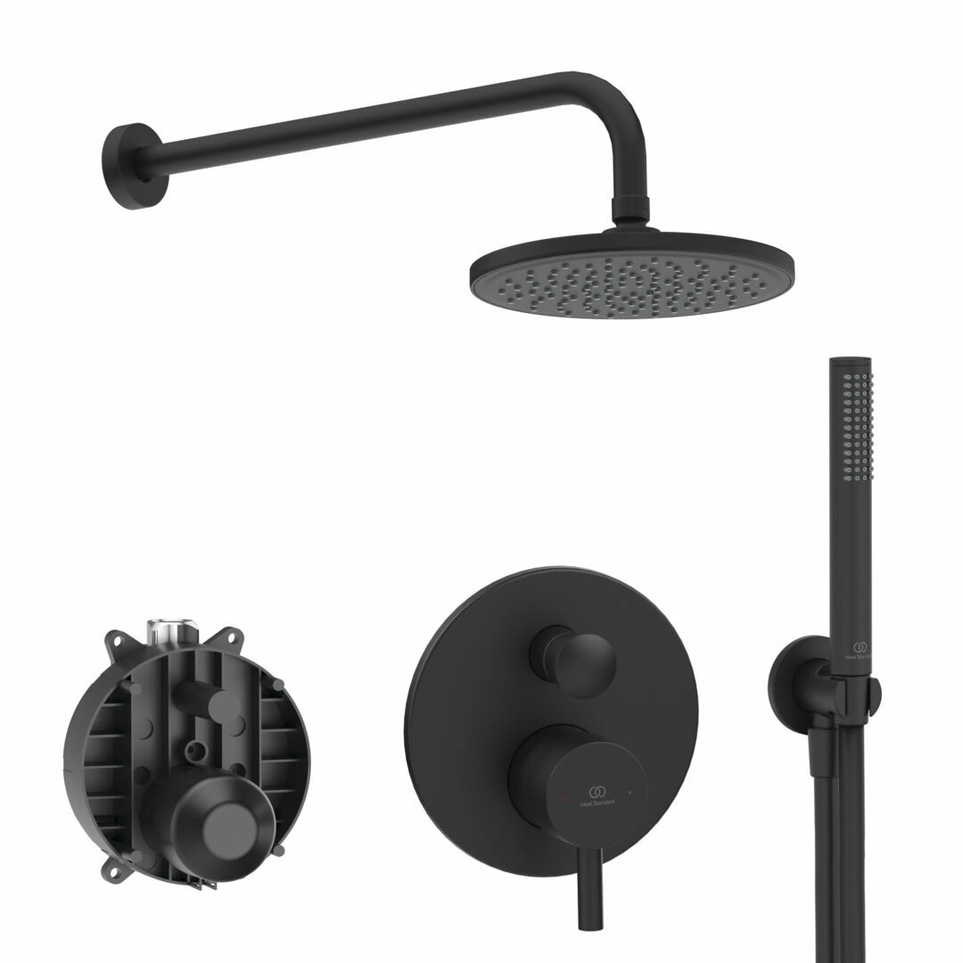 Система скрытого монтажа Ideal Standard Ceraline Black (6 in 1), SetA6939XG