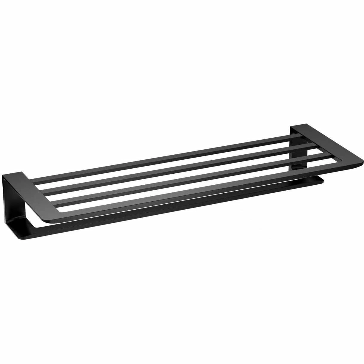 Полотенцедержатель с полкой Wonzon & Woghand черный матовый, WW-V2901-MB