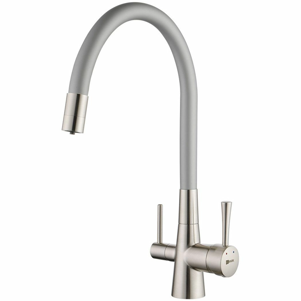 Смеситель для кухни с подключением к фильтру питьевой воды Lemark Comfort, LM3075BN-Silver