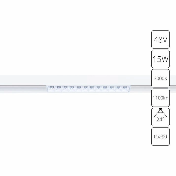 Магнитный трековый светильник Arte Lamp Linea, A4644PL-1WH