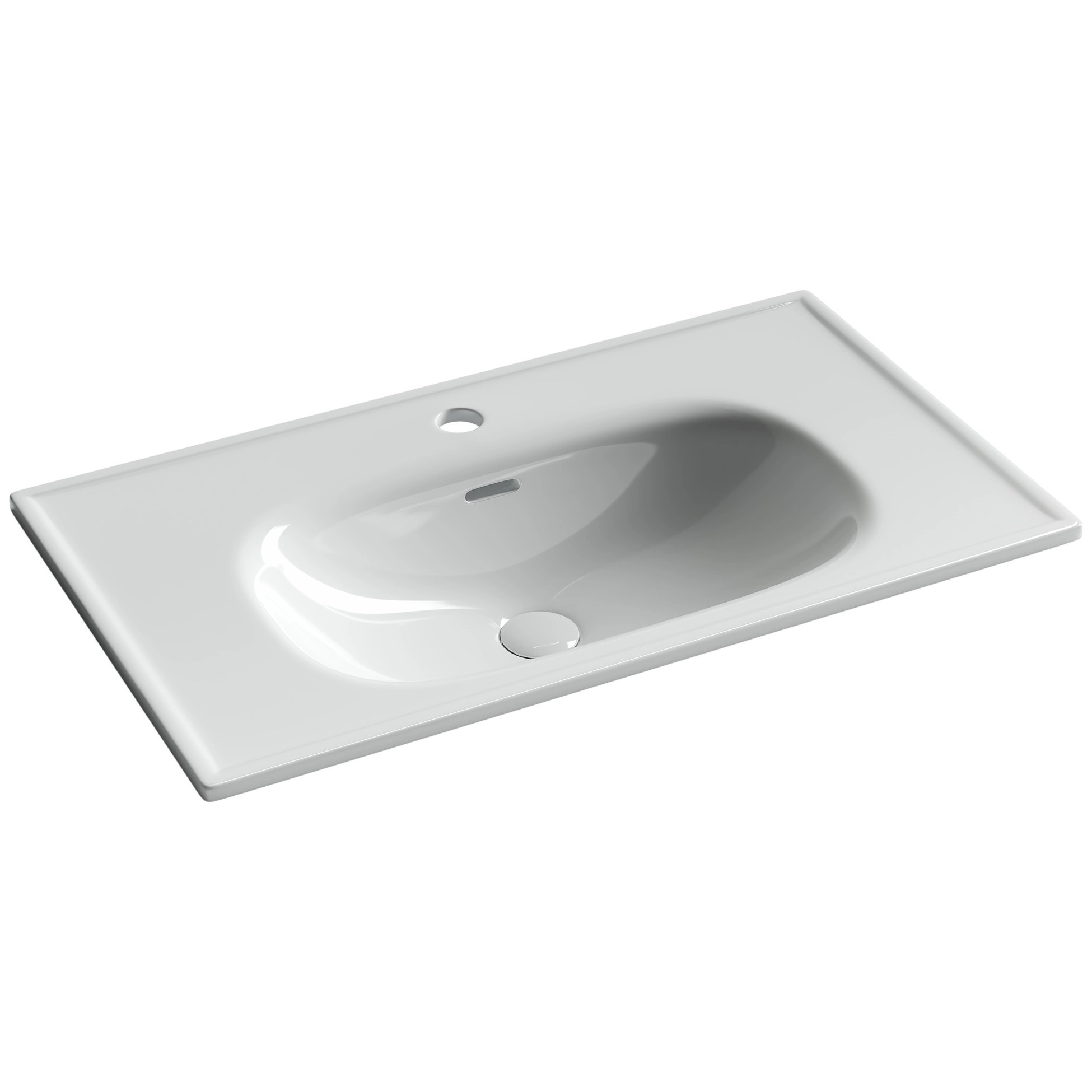 Раковина накладная CeramicaNova Sabo 80x46, CN13002
