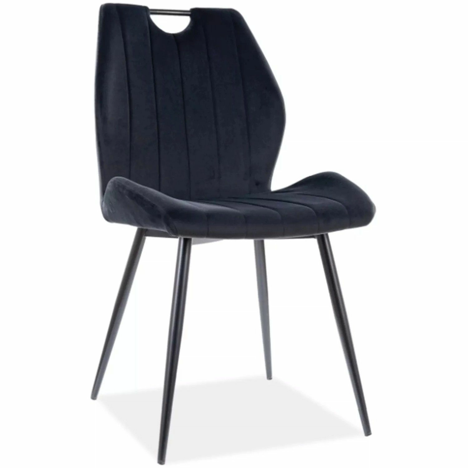Стул Signal Arco Velvet Bluvel 19 черный/черный, ARCOVCC