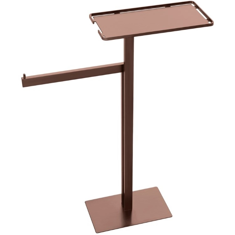Стойка напольная с полкой и полотенцедержателем Boheme Copper Brushed, 10952-CB