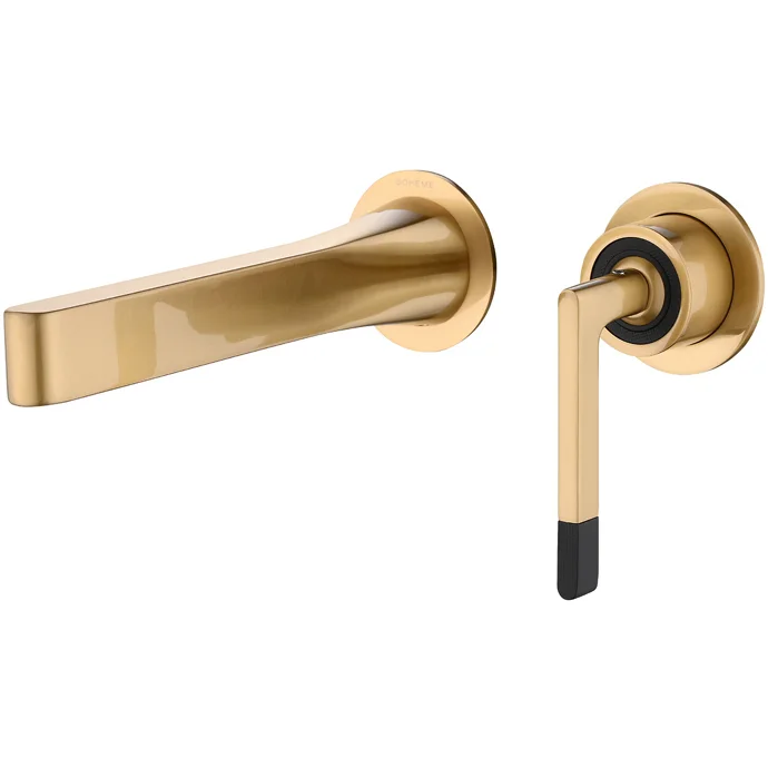 Смеситель для раковины из стены Boheme Duo Bronze, 165-BR