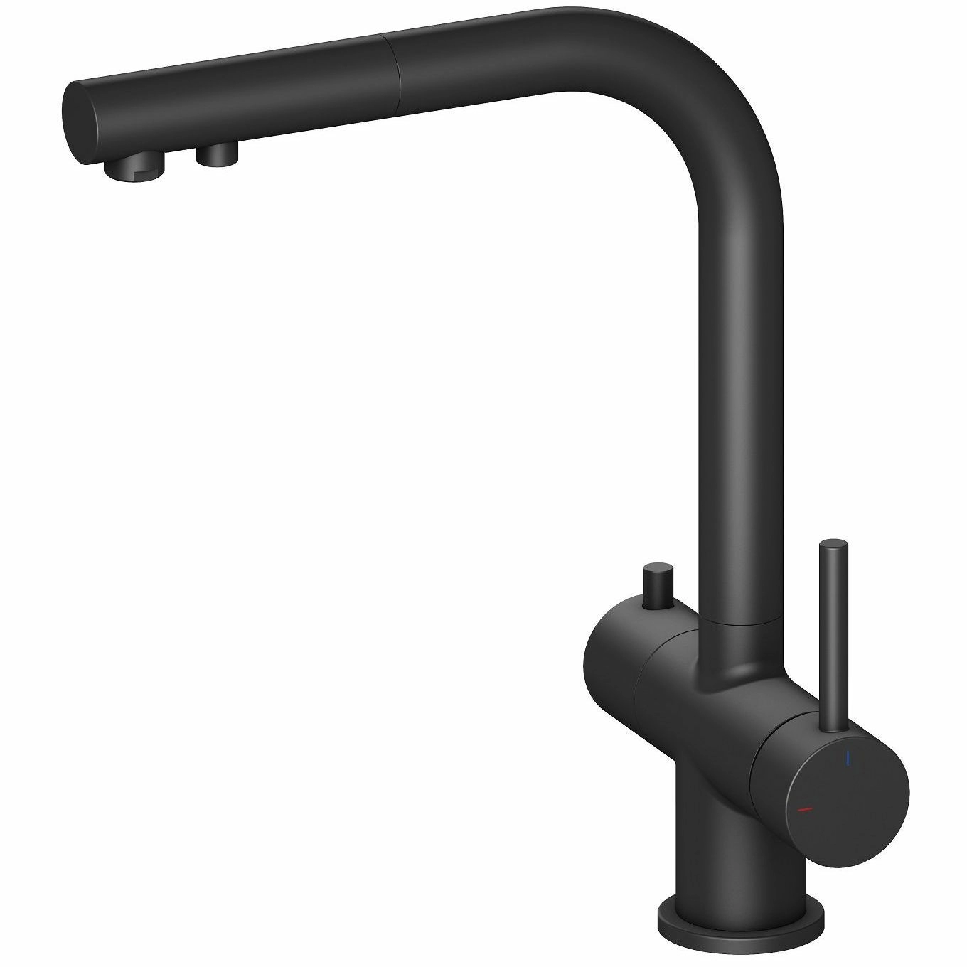 Смеситель для кухни Timo Saona Black, 2356/03FL