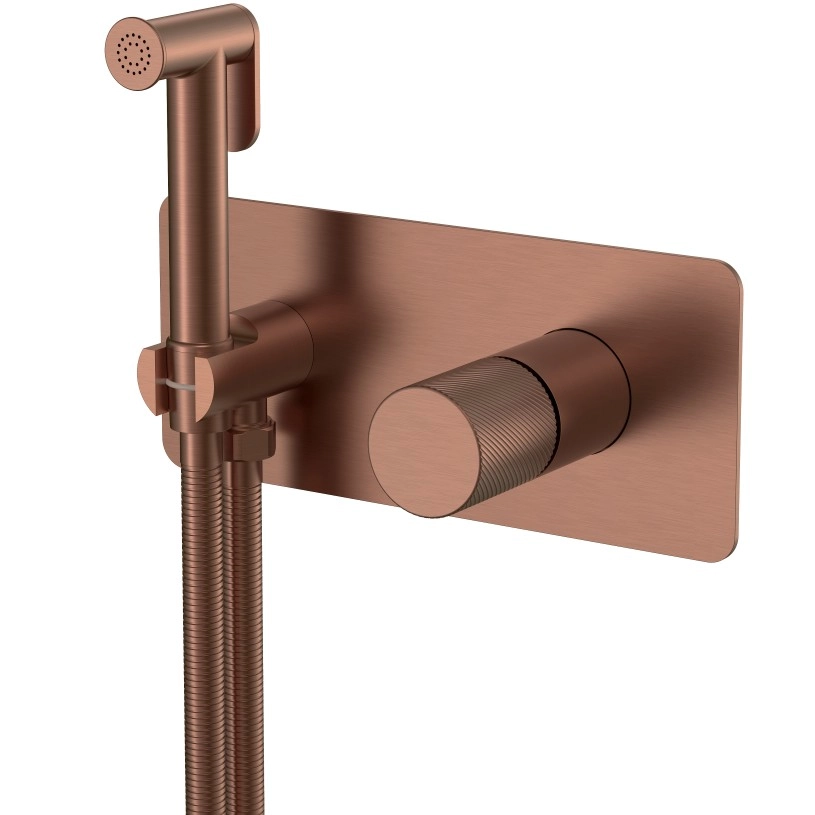 Смеситель гигиенический Boheme Stick Spirale Bronze Brushed, 127-BRB.4