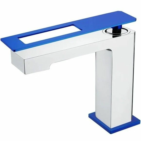 Смеситель для умывальника Boheme Q Chrome/Ultramarine, 141-CRUW