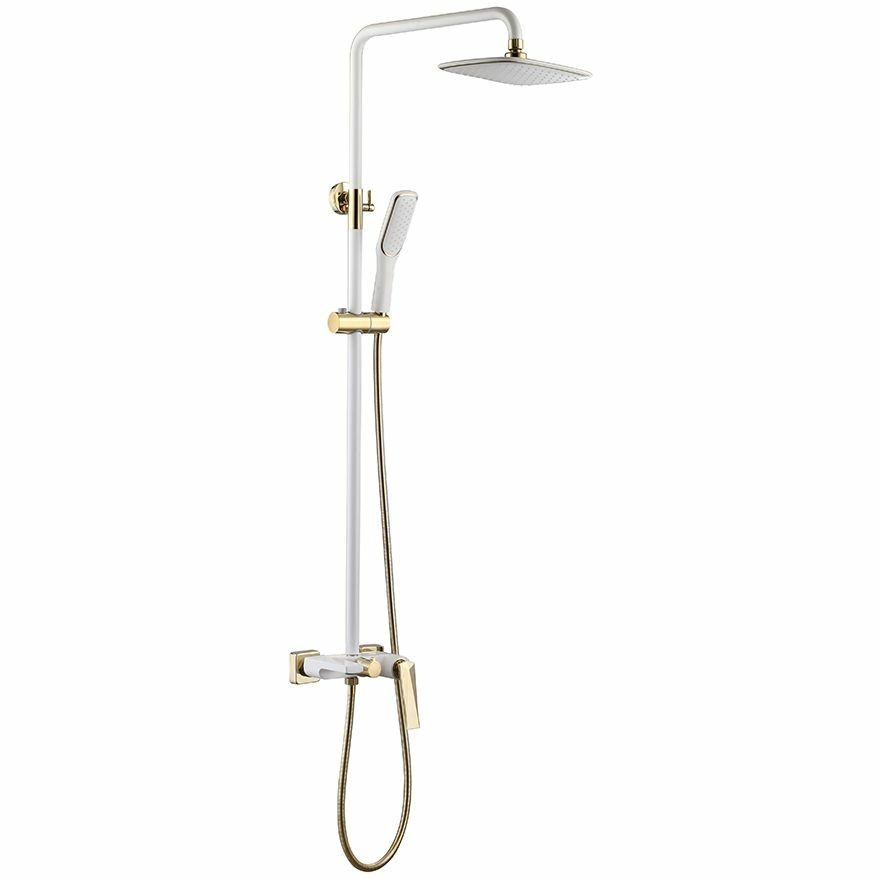 Стойка для душа Boheme Venturo White/Gold, 388-W
