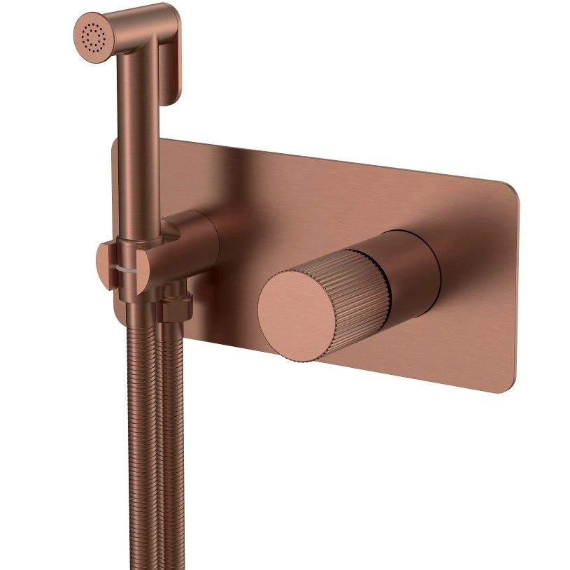 Смеситель гигиенический Boheme Stick Linea Bronze Brushed, 127-BRB.3