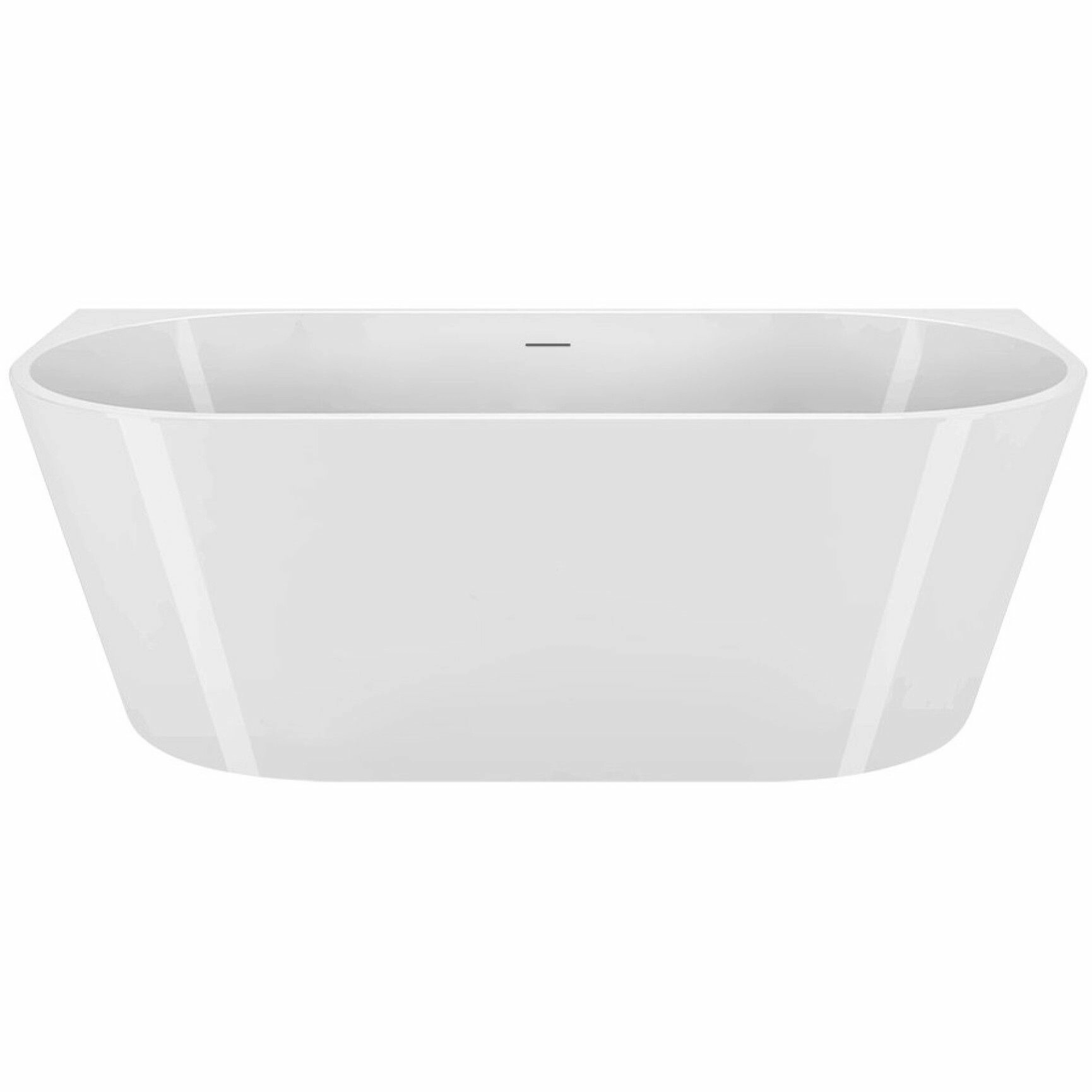 Пристенная овальная акриловая ванна Belbagno BB710