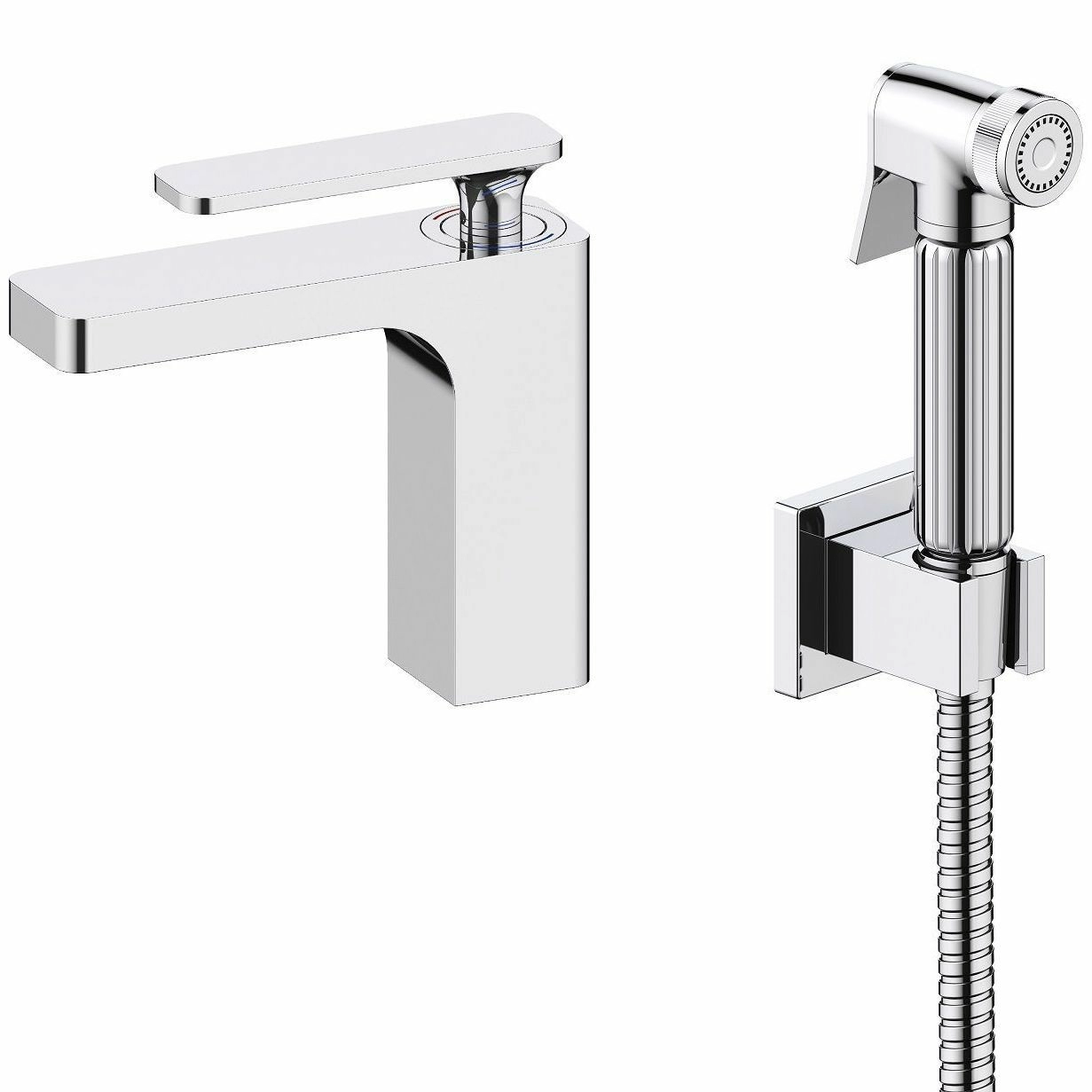 Смеситель для раковины с гигиеническим душем Timo Torne Chrome, 4360/00G