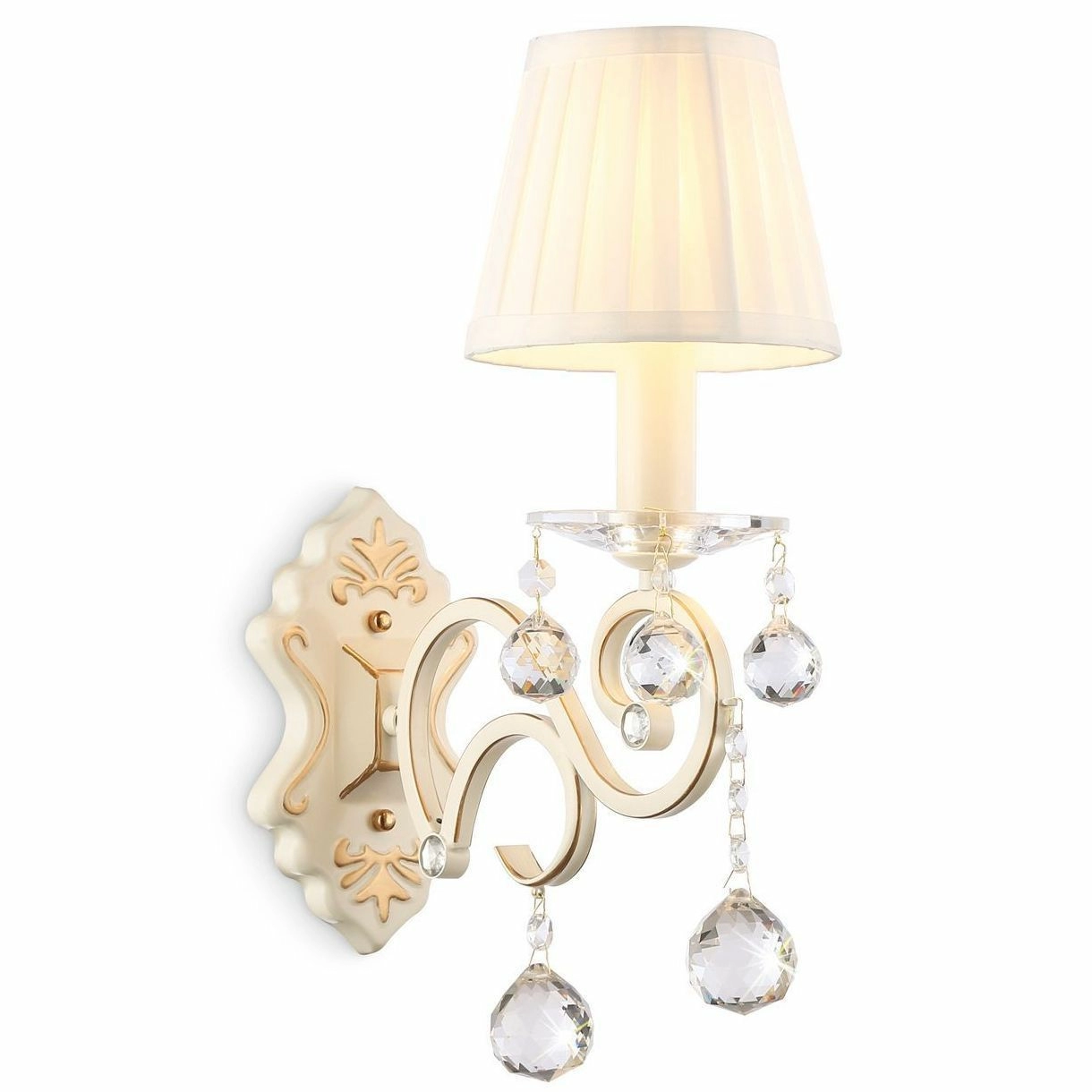 Настенный светильник с абажуром и хрусталем Ambrella Traditional, TR4562