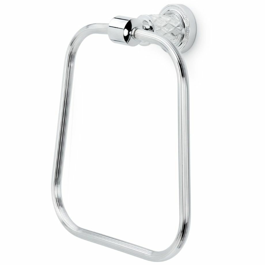 Держатель для полотенца круглый Boheme Murano Cristal Chrome, 10905-CRST-CH