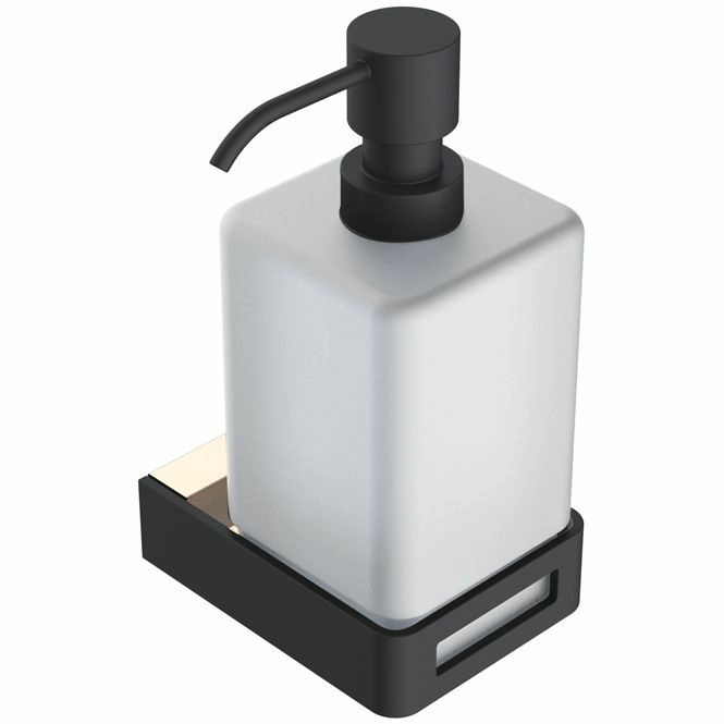 Диспенсер для жидкого мыла Boheme Q Gold/Black, 10957-G-B