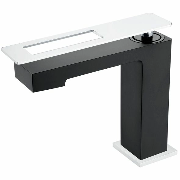 Смеситель для умывальника Boheme Q Black/Chrome, 141-BCR