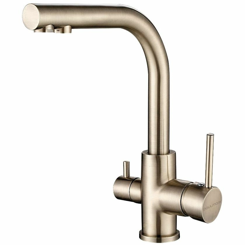 Смеситель для кухни Paulmark Essen бронза, Es213011-BR