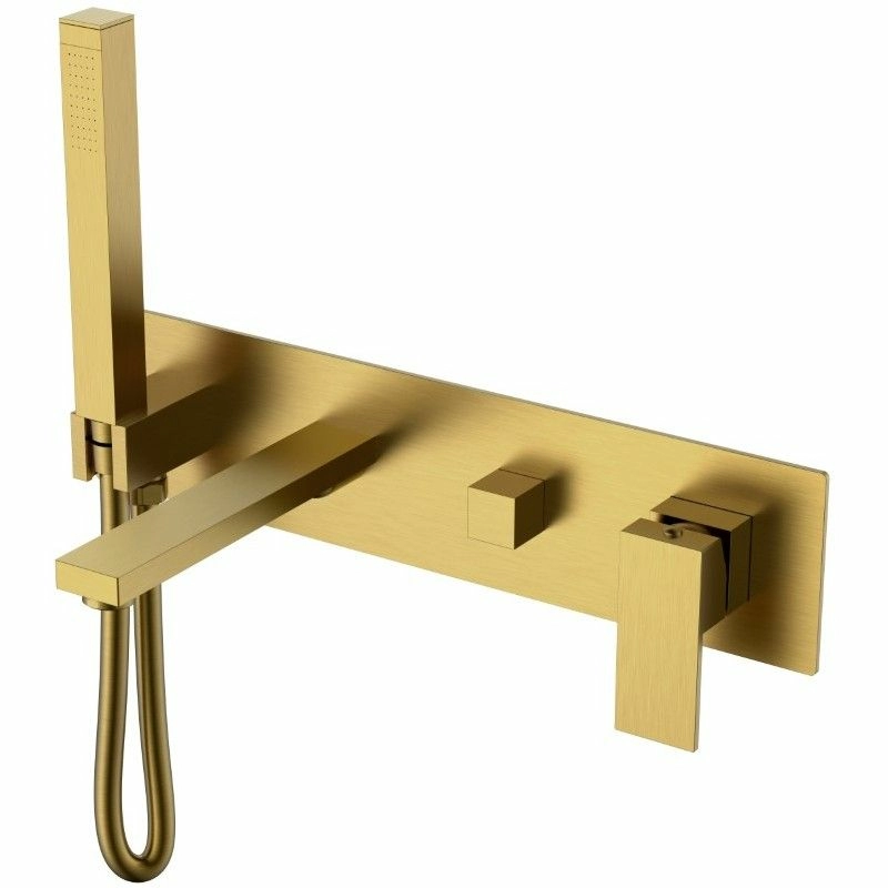 Смеситель для ванны встроенный Boheme Qubic Bronze, 474-2-BR