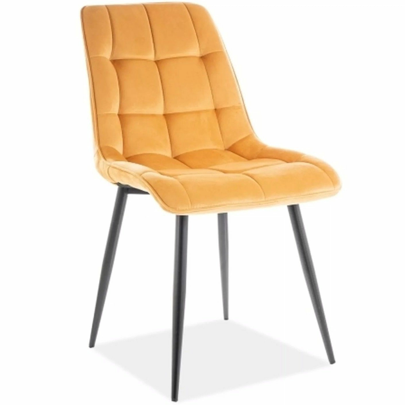 Стул Signal Chic Velvet Bluvel 68 карри/черный, CHICVCCU