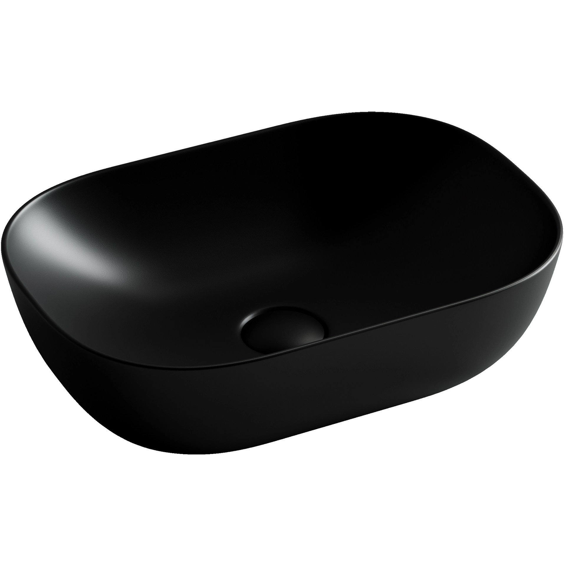 Умывальник чаша накладная прямоугольная CeramicaNova Element 45.5x32.5, CN6009MB