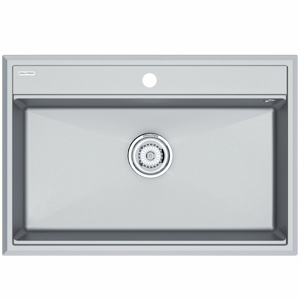 Мойка Paulmark Stepia 80 серый металлик, PM117551-GRM