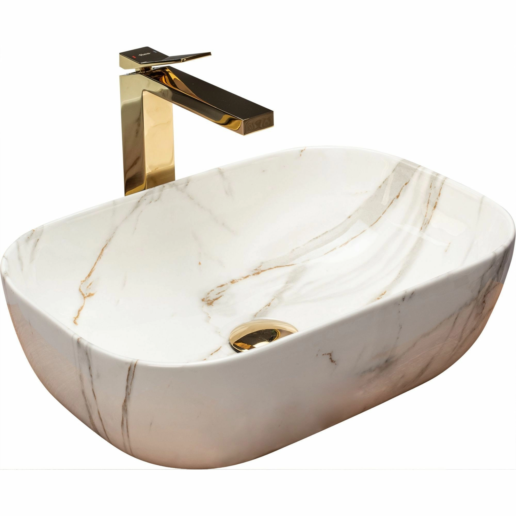 Умывальник Rea Belinda Shiny Aiax 46x32, REA-U6596