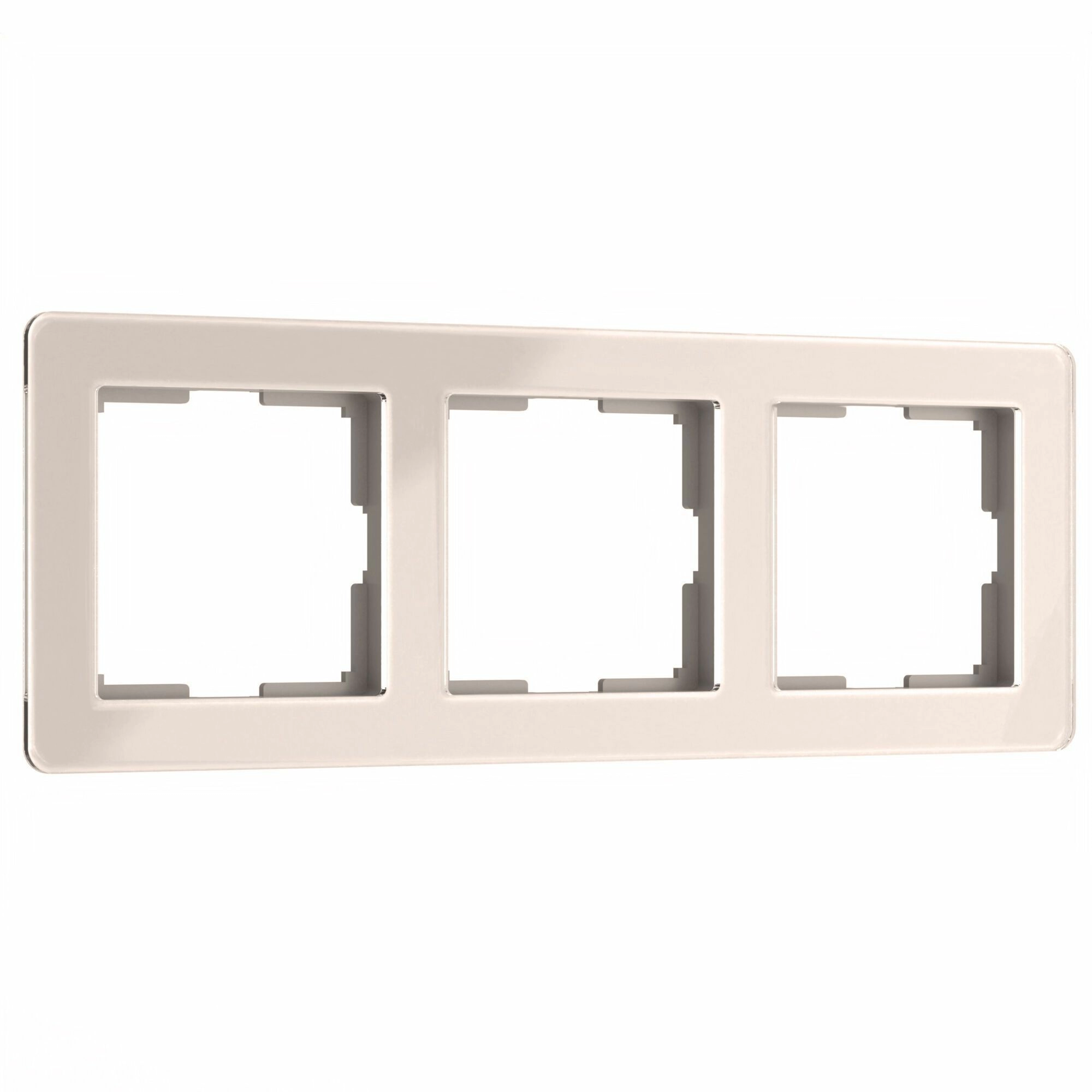 Рамка на 3 поста Werkel Acrylic W0032743 (айвори)
