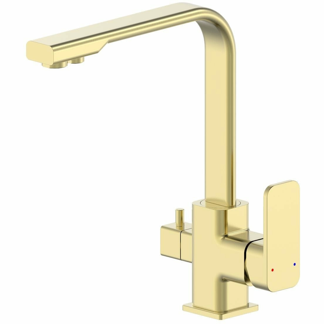 Смеситель для кухни c подключением фильтра Wonzon & Woghand брашированное золото, WW-88458004-BG