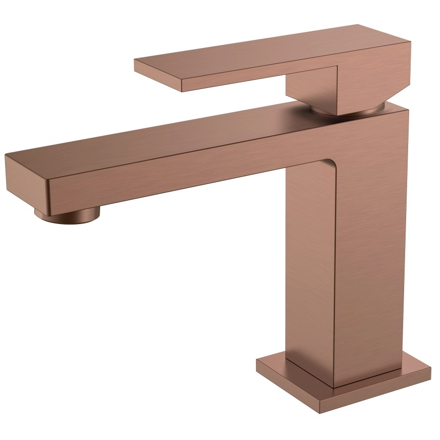 Смеситель для умывальника Boheme Qubic Bronze Brushed, 471-BRB