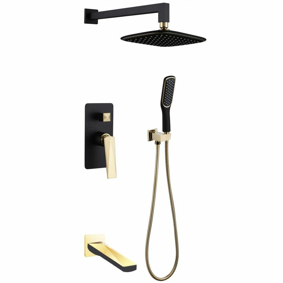 Душевая система Boheme Venturo Black/Gold, 384-B-2