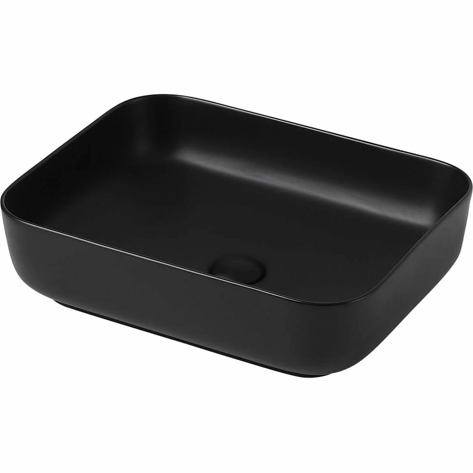 Раковина накладная Abber Rechteck 50x39 AC2202MB черная матовая