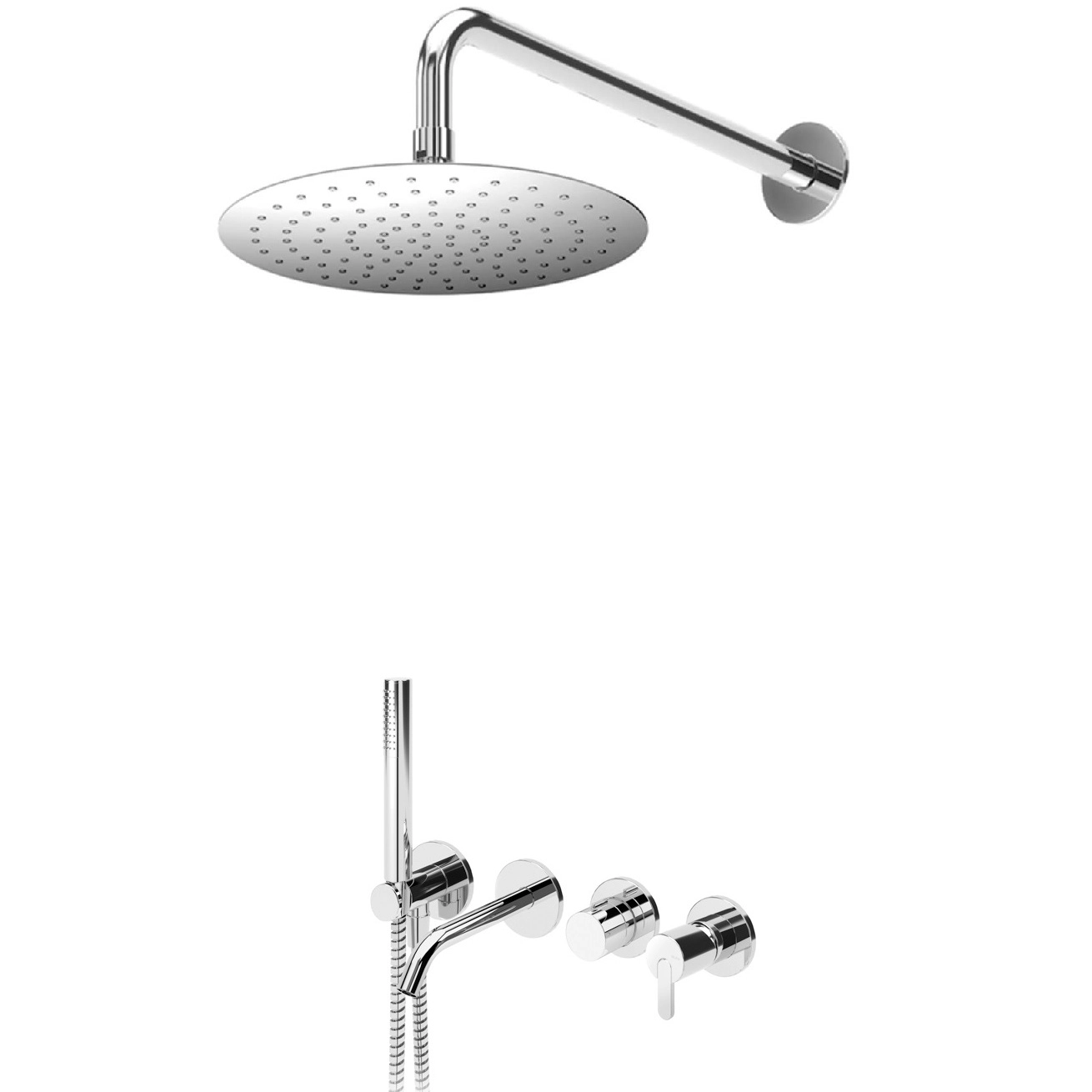 Система скрытого монтажа Bruma Leaf на 3 потока, 1455265CR+1455914CR+1456403CR+1673123CR