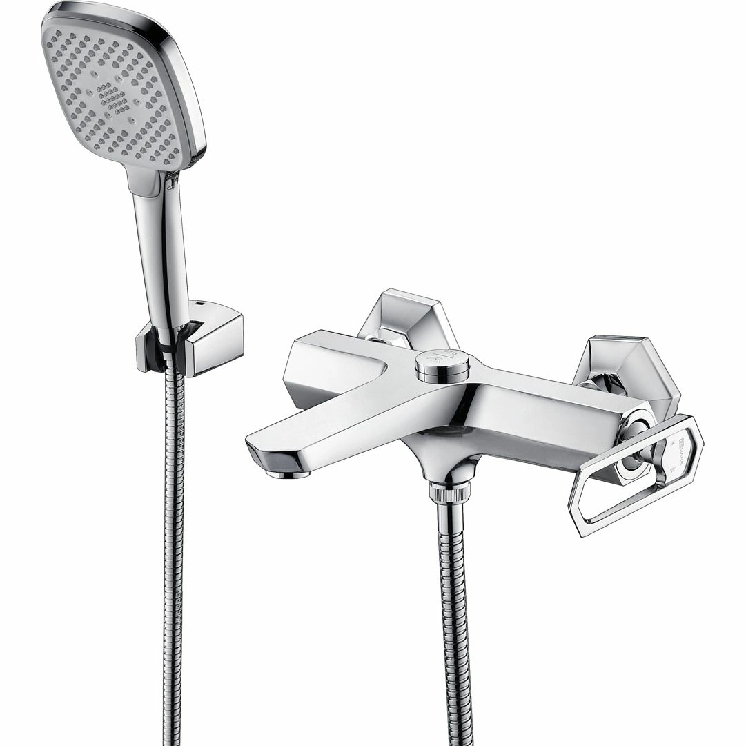 Смеситель для ванны с монолитным изливом Lemark Prizma, LM3914C