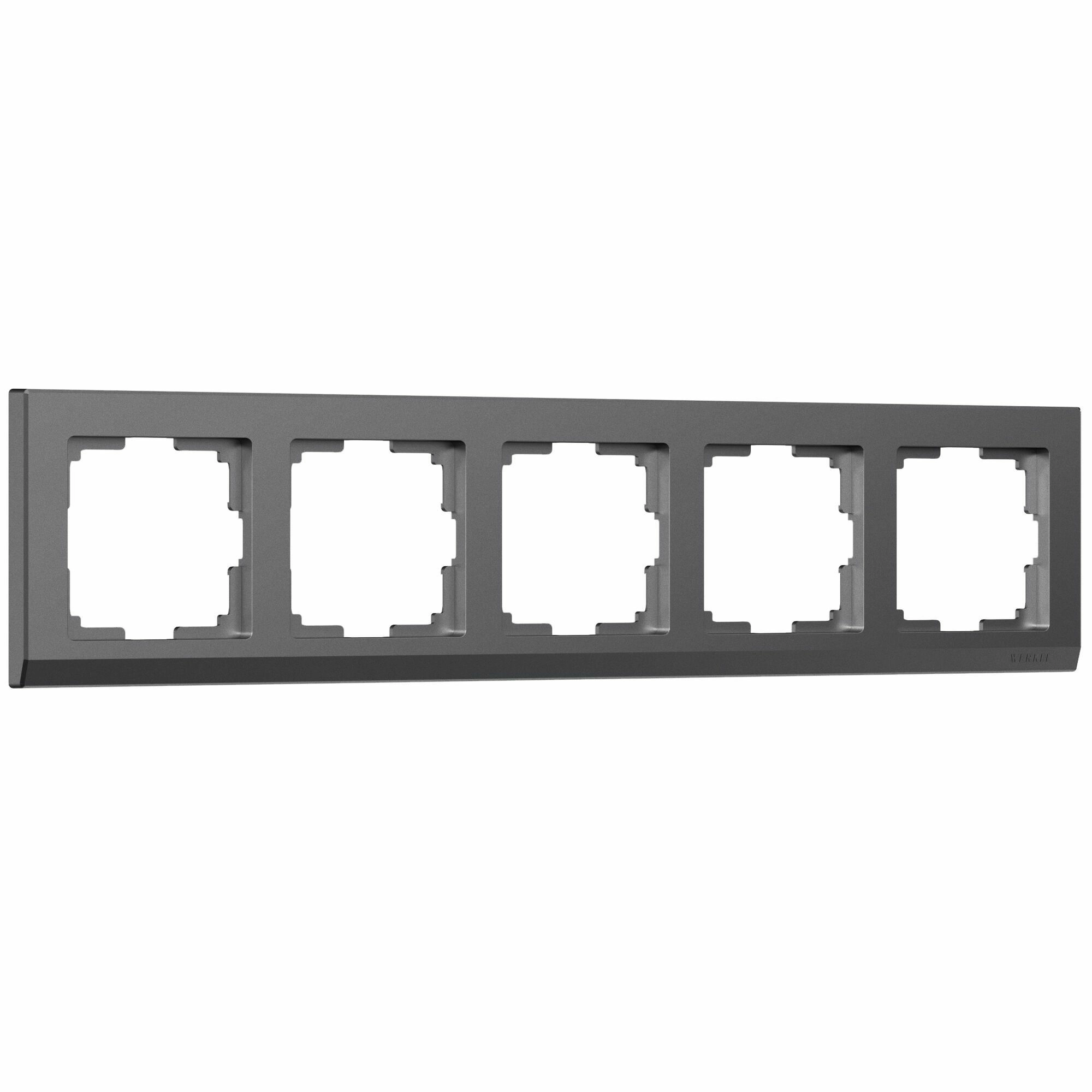 Рамка на 5 постов Werkel Stark W0051864 (графит матовый)