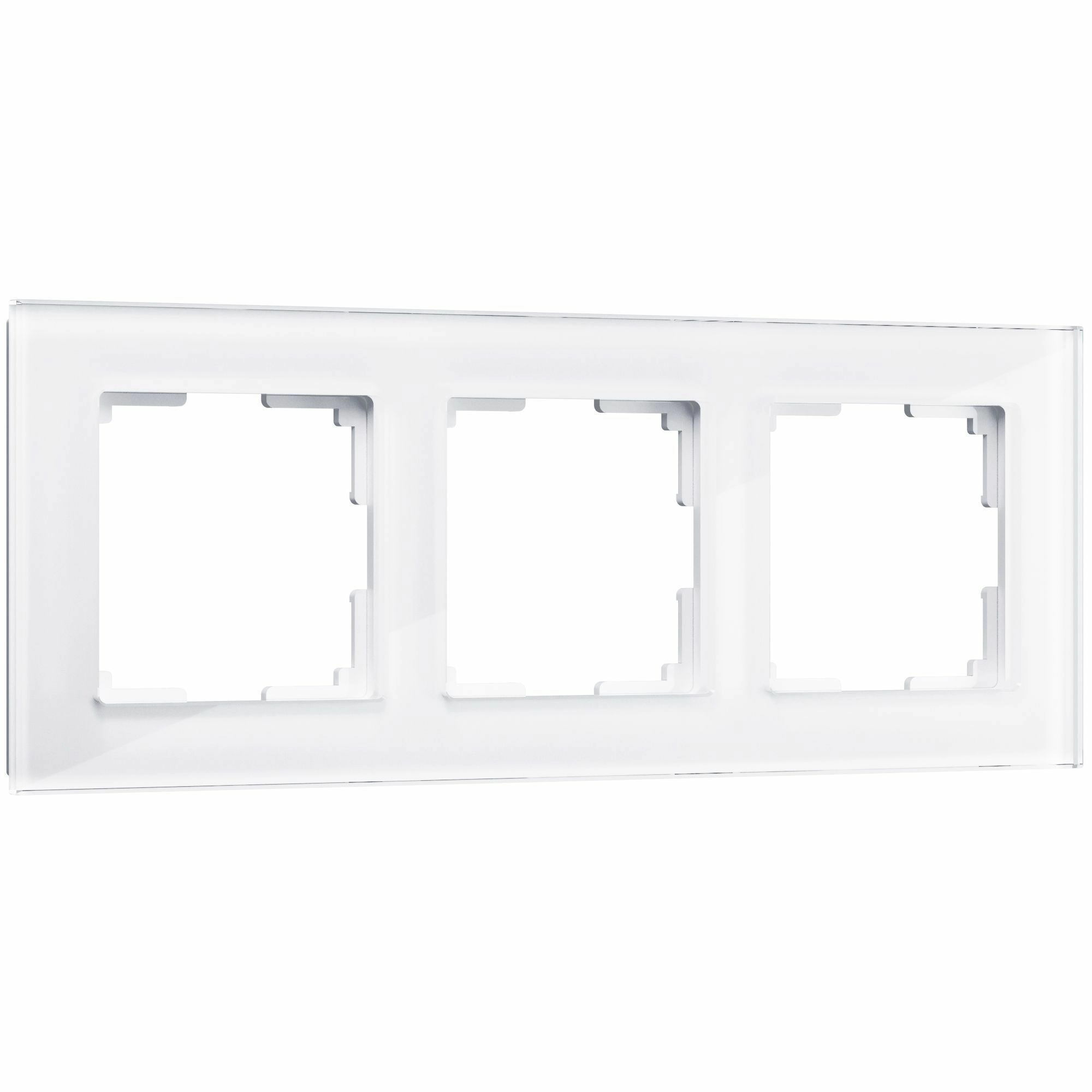 Рамка на 3 поста Werkel Favorit W0031101 (белый, стекло)