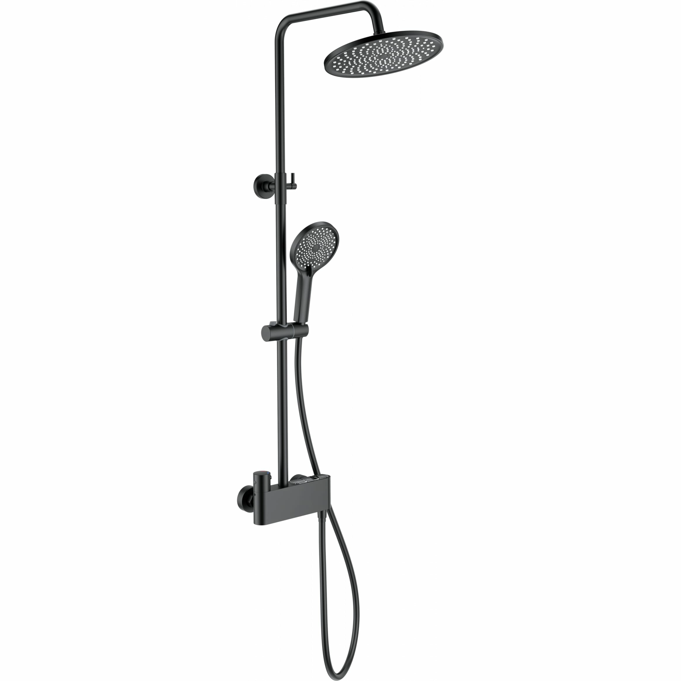 Душевая система с термостатом Wonzon & Woghand черный матовый, WW-B3110-MB